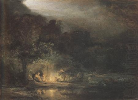 REMBRANDT Harmenszoon van Rijn The Rest on the Flight into Egypt (mk33) china oil painting image